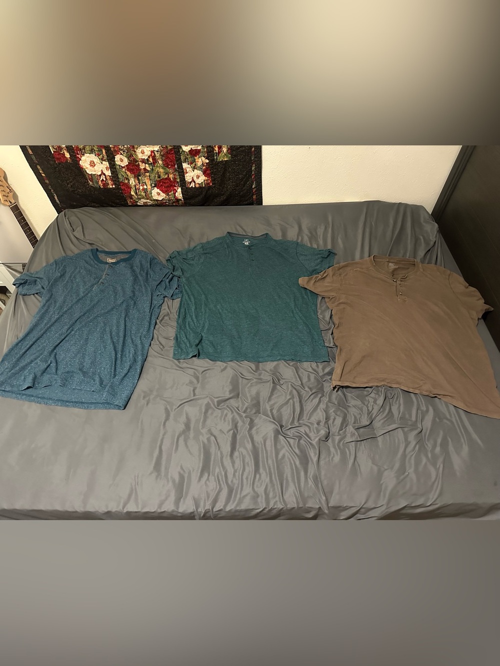 3 set of three buttons shirts